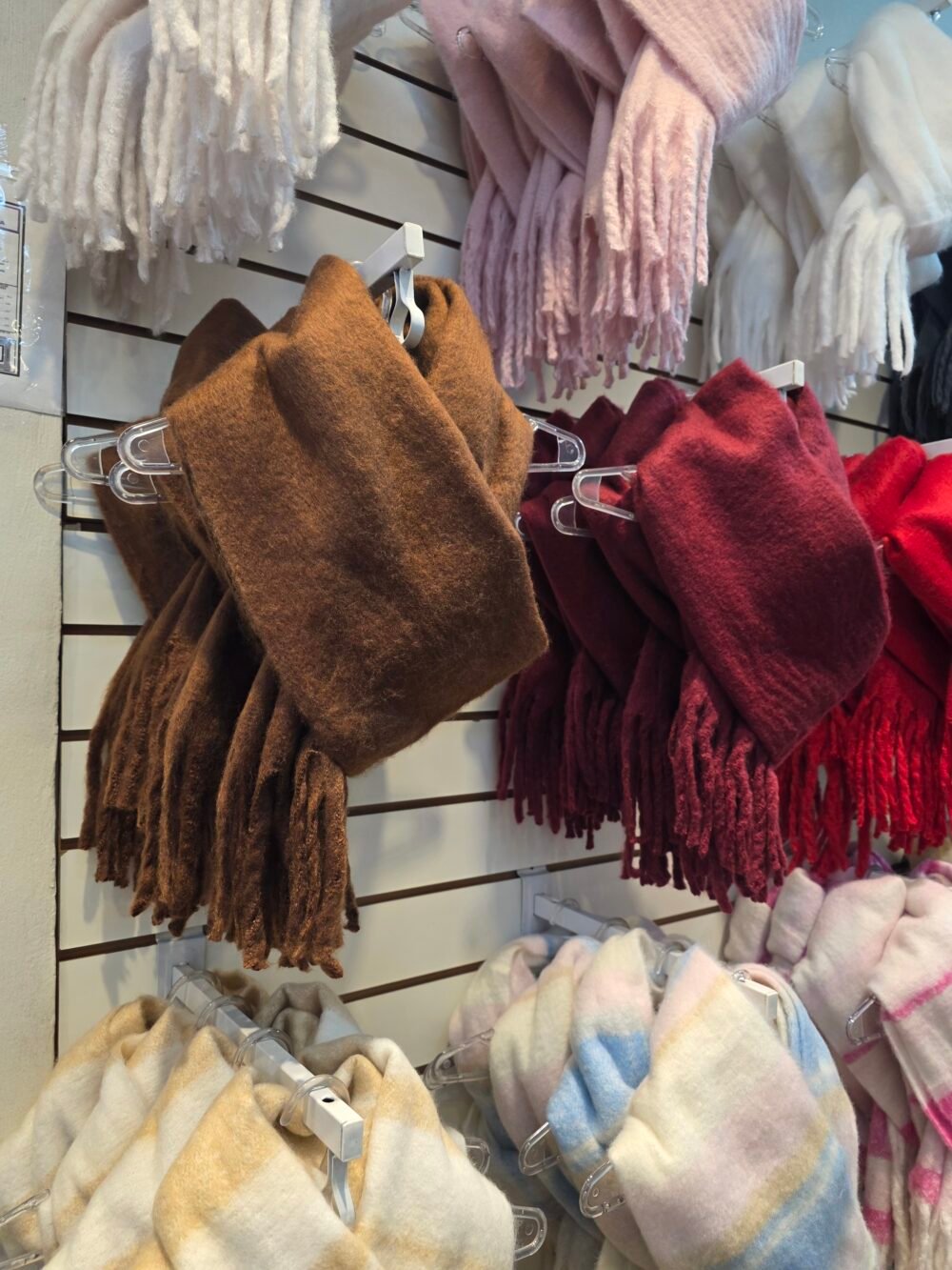 BUFANDA LISA - BORDO