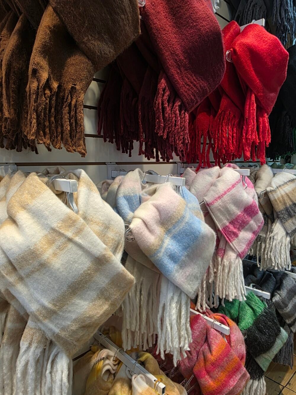 BUFANDA COMBINADA - BEIGE/NATURAL