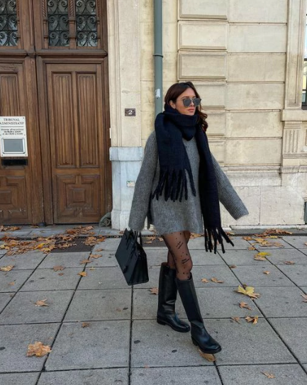 BUFANDA LISA - NEGRO